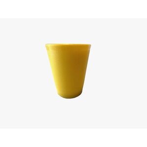 Vintage‎ 2.25" Yellow Canary Tupperware Plastic Mini Shot Cup Dip Glass